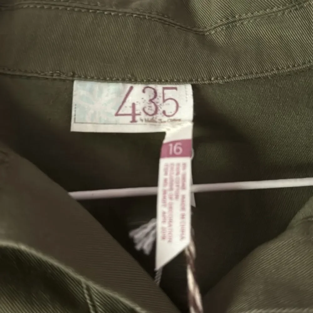 Matilda Jane 435 Varsity Jacket Olive Green Jacket with Fringe Details